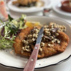 The Rook - Schnitzel, a tad dry with rubbery re-heated tasting spaetzle.