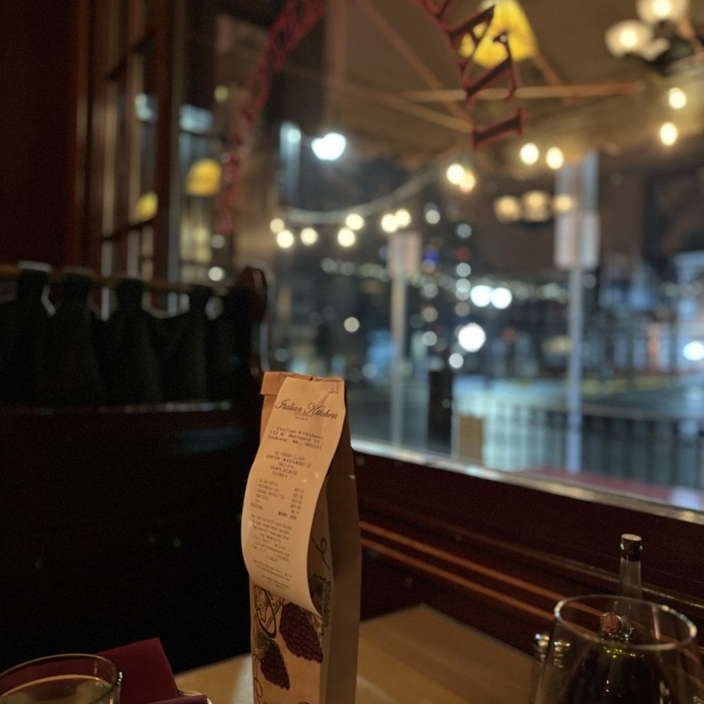 Italian Kitchen - a bag of coffee on a table - Italian Near Me - Spokane, Washington Italian Kitchen - a bag of coffee on a table - Italian Near Me - Spokane, Washington