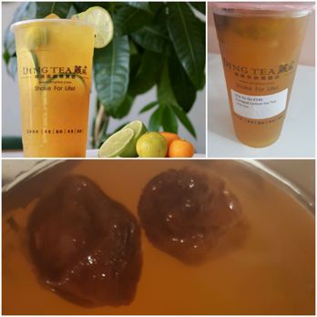 Ding Tea Anaheim - Their posted photo on top left looks nothing like my drink on top right. WTF is that in my cup??? - Coffee & Tea Near Me - Anaheim, California Ding Tea Anaheim - Their posted photo on top left looks nothing like my drink on top right. WTF is that in my cup??? - Coffee & Tea Near Me - Anaheim, California
