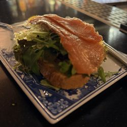 Dutch Kitchen - Pretty darn good airport food, smoked salmon sandwich
