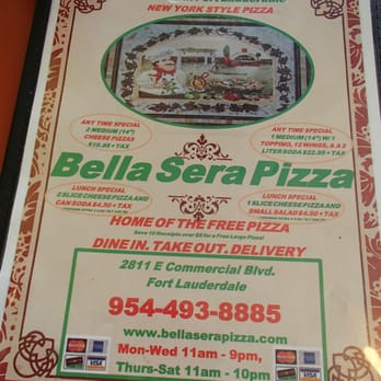Bella Sera Pizza - Pizza Near Me - Fort Lauderdale, Florida