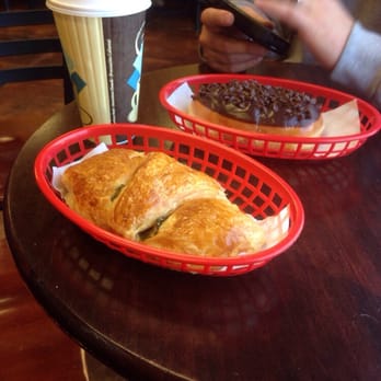 Doughboys Donuts - Jalapeño & cheese croissant, chocolate chip roll, large coffee and a cappuccino on the way - Donuts Near Me - Reno, Nevada Doughboys Donuts - Jalapeño & cheese croissant, chocolate chip roll, large coffee and a cappuccino on the way - Donuts Near Me - Reno, Nevada