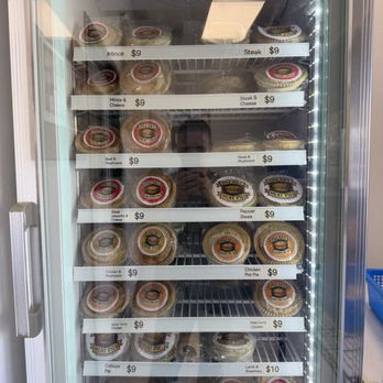 Oscar's Meat pies - The menu of pies in the freezer - Desserts Near Me - Vista, California Oscar's Meat pies - The menu of pies in the freezer - Desserts Near Me - Vista, California