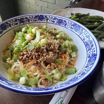 Dumpling Wei - E5. Dan Dan Noodle 担担面 H9. Garlic String Beans 干煸四季豆 - Dim Sum Near Me - Los Angeles, California