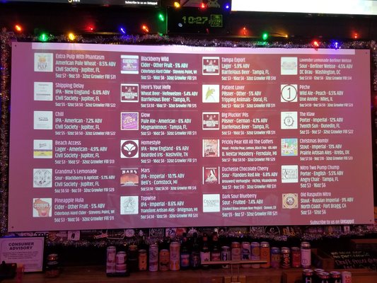 Menu photo 2 Lowry Parcade Tampa, FL
