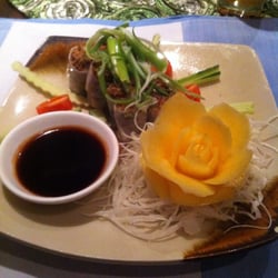 Thai Cottage - Duck rolls and soy sauce