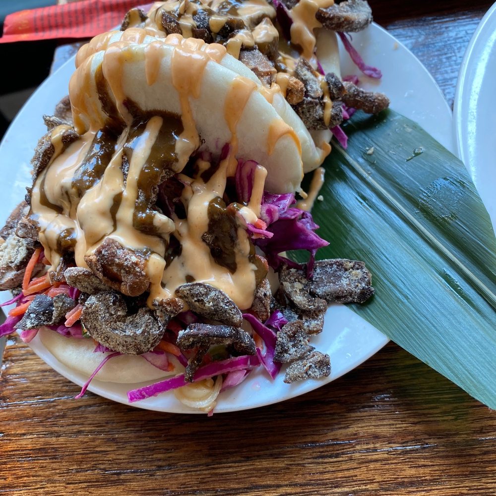 Rockaway Tiki Bar - Boa Buns - Tofu Peanut Sauce - Tiki Bars Near Me - Queens, New York Rockaway Tiki Bar - Boa Buns - Tofu Peanut Sauce - Tiki Bars Near Me - Queens, New York
