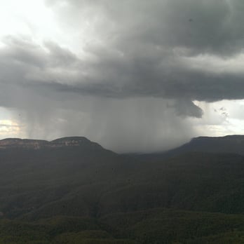 The Three Sisters - Rainstorm Coming! - Parks Near Me - Katoomba, NSW The Three Sisters - Rainstorm Coming! - Parks Near Me - Katoomba, NSW