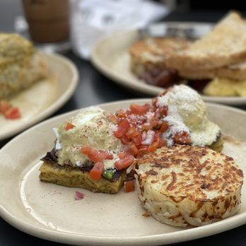 Snooze, an A.M. Eatery - Chile verde Benedict - Breakfast & Brunch Near Me - Orange, California Snooze, an A.M. Eatery - Chile verde Benedict - Breakfast & Brunch Near Me - Orange, California