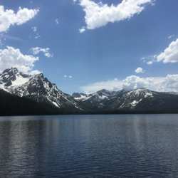 Stanley Lake Campground - Sawtooth Mountains at Stanley Lake Campground