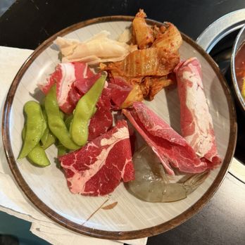 Shabu Shabu - Meats, shrimp, kimchi, edamame, ginger - Japanese Near Me - Nashville, Tennessee Shabu Shabu - Meats, shrimp, kimchi, edamame, ginger - Japanese Near Me - Nashville, Tennessee