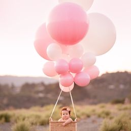 Beautiful helium balloons