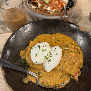 Bearcat CBD - Cajun Crawfish Biscuit in front, Rancheros in back - Coffee & Tea Near Me - New Orleans, Louisiana