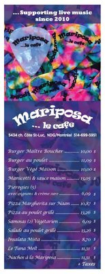 Menu photo 2 Café Mariposa Montreal, QC Menu photo 2 Café Mariposa Montreal, QC