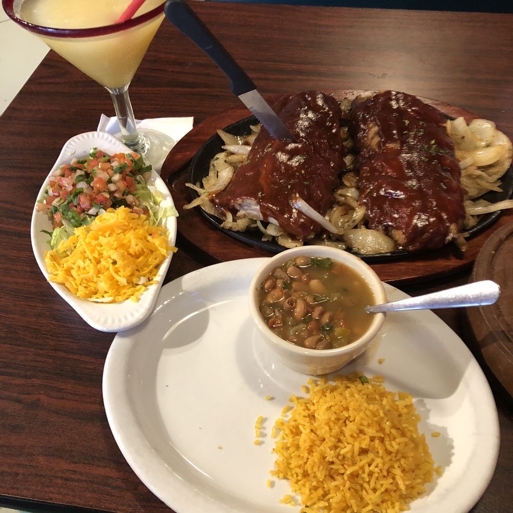 Ruthie's Tex-Mex - Ribs, charro beans and frozen peach margarita - Tex-Mex Near Me - Sugar Land, Texas Ruthie's Tex-Mex - Ribs, charro beans and frozen peach margarita - Tex-Mex Near Me - Sugar Land, Texas