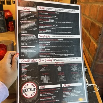Locatelli's - Back Menu - Pizza Near Me - Cypress, Texas