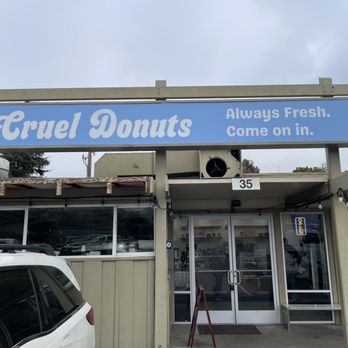 Cruel Donuts - Front of store. Plenty of parking - Donuts Near Me - San Mateo, California Cruel Donuts - Front of store. Plenty of parking - Donuts Near Me - San Mateo, California