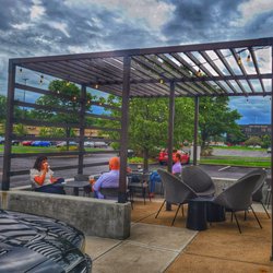 Starbucks - One of two outdoor patios for Starbuck