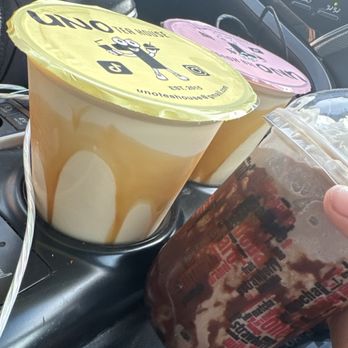 Uno Tea House - Whittwood - Two large crème brûlée and a small cookies and cream - Juice Bars & Smoothies Near Me - Whittier, California Uno Tea House - Whittwood - Two large crème brûlée and a small cookies and cream - Juice Bars & Smoothies Near Me - Whittier, California