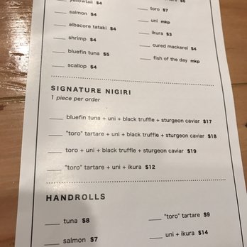 Hidden Fish - You can only order ala cart AFTER the Omakase - Sushi Bars Near Me - San Diego, California