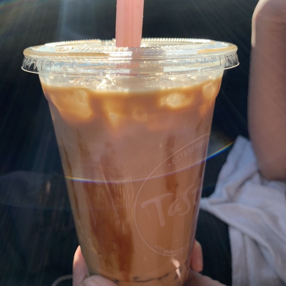 Tastea - Tiger Milk Tea w/crystal boba, regular size. - Bubble Tea Near Me - Riverside, California Tastea - Tiger Milk Tea w/crystal boba, regular size. - Bubble Tea Near Me - Riverside, California