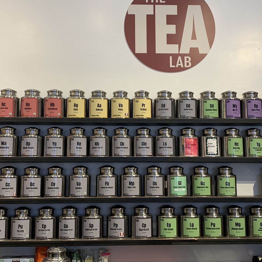 The Tea Lab - a display of teas on shelves - Coffee & Tea Near Me - Lakewood, Ohio The Tea Lab - a display of teas on shelves - Coffee & Tea Near Me - Lakewood, Ohio