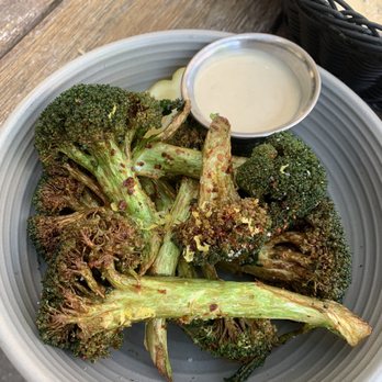 Aba - Salt&Salt & Pepper Broccoli (absolutely delectable) - Mediterranean Near Me - Chicago, Illinois Aba - Salt&Salt & Pepper Broccoli (absolutely delectable) - Mediterranean Near Me - Chicago, Illinois
