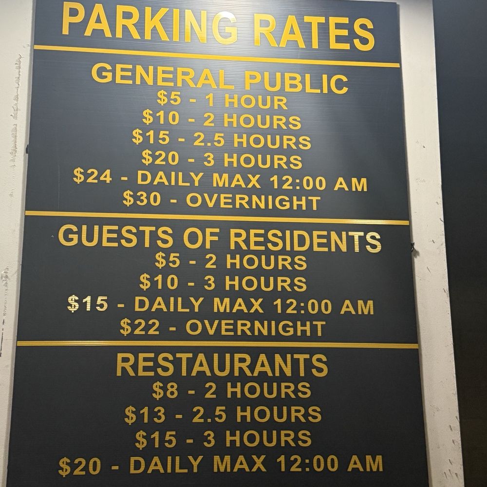 Parking rate at garey building Parking rate at garey building