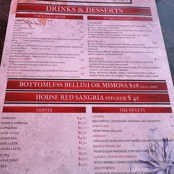 Prosecco Fresh Italian Kitchen - Drink/dessert menu - 5/10/26 - Italian Near Me - Las Vegas, Nevada Prosecco Fresh Italian Kitchen - Drink/dessert menu - 5/10/26 - Italian Near Me - Las Vegas, Nevada