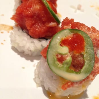Omokase - Hot summer roll! So good in Ponzu sauce! I love this sushi bar! Too notch! - Sushi Bars Near Me - Rancho Cucamonga, California