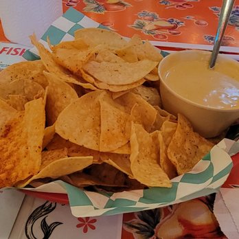 Tia Juanita Fish Camp - Chips and queso. Huge portion warning! - Cajun/Creole Near Me - Winnie, Texas