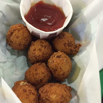Flying Fish - Half order of hush puppies. - Seafood Near Me - Dallas, Texas Flying Fish - Half order of hush puppies. - Seafood Near Me - Dallas, Texas