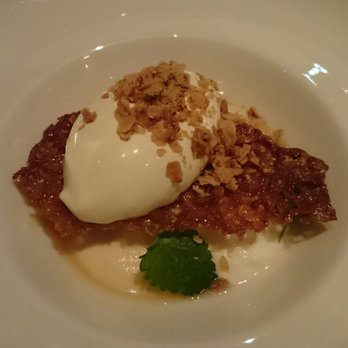 Chateau Foret - Rosemary apple ice cream on an oat-sugar crisp on top of yoghurt and apple compote. - Restaurants Near Me - Helsingborg, M