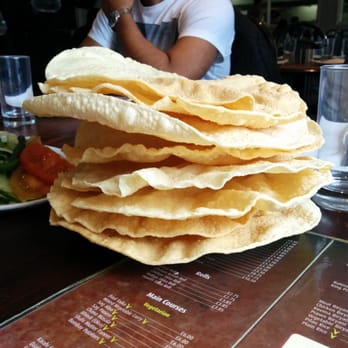 Original Lahore Kebab House - Mountain of papads - Indian Near Me - London, XGL
