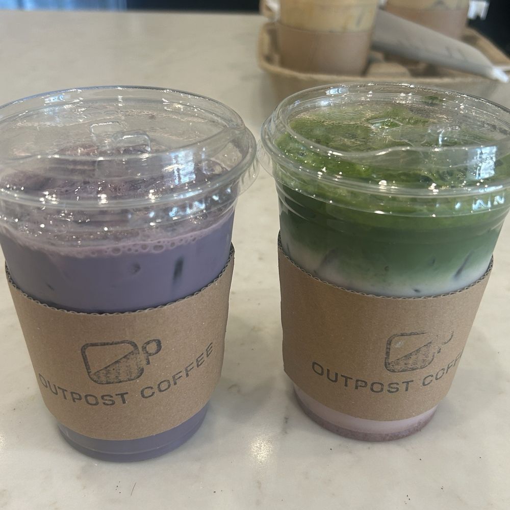 Outpost Coffee - Ube Latte and Strawberry Matcha - Coffee & Tea Near Me - Diamond Bar, California Outpost Coffee - Ube Latte and Strawberry Matcha - Coffee & Tea Near Me - Diamond Bar, California