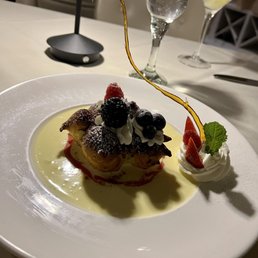 Profiteroles with Chocolate Mousse