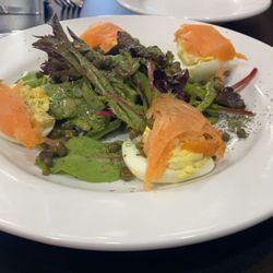 Poached - Smoked Salmon Deviled Eggs! Very Delicious!!