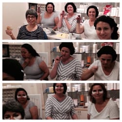Winds of Change Rejuvenation Center - Instructing clients how to do Meridian Contour treatments with a Jade tool for home care.