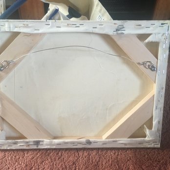 Bay Area Stretcher Bars - View of the stretching job - tight and professional! - Art Supplies Near Me - Oakland, California