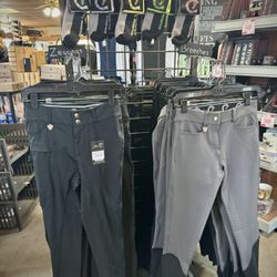 Anytime Tack - Essential Riding Black Zeggings and Grey Breeches