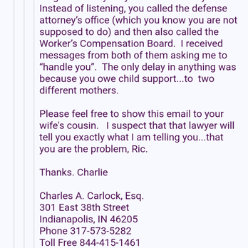 Carlock A Charles - Workers Compensation Law Near Me - Indianapolis, Indiana