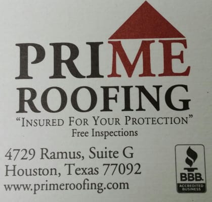 Prime Roofing Logo