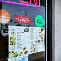 Exterior outside entrance of Canaan Cafe - Outside Window Menu - Lomita, California Exterior outside entrance of Canaan Cafe - Outside Window Menu - Lomita, California