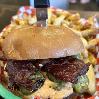 The Local Cow - El Chupacabra Burger - This was outstanding! - Burgers Near Me - Gresham, Oregon The Local Cow - El Chupacabra Burger - This was outstanding! - Burgers Near Me - Gresham, Oregon