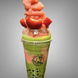TNL Boba Tea - Matcha strawberry