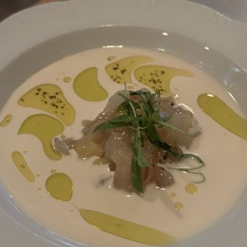La Vara - cured shrimp almond gazpacho - Spanish Near Me - Brooklyn, New York