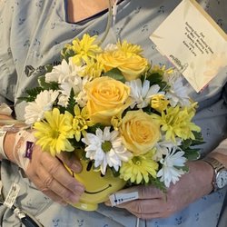 Dad's get-well flowers; delivered directly to his hospital room.