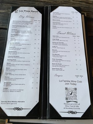Menu photo 1 Los Pinos Ranch Vineyards Pittsburg, TX Menu photo 1 Los Pinos Ranch Vineyards Pittsburg, TX