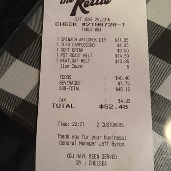 The Kettle - The Kettle bill - Diners Near Me - Manhattan Beach, California