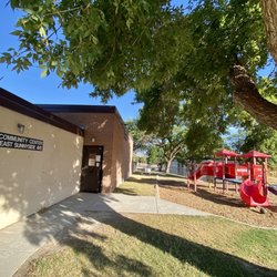 West Community Center - The playground and entrance